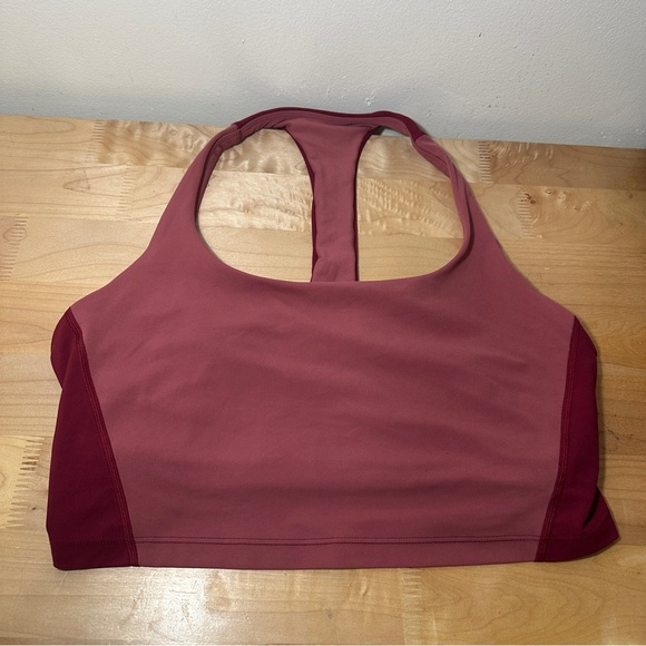 Athleta Other - Athleta Sports Bra Brick Red Racerback XL Yoga Training Gym Top